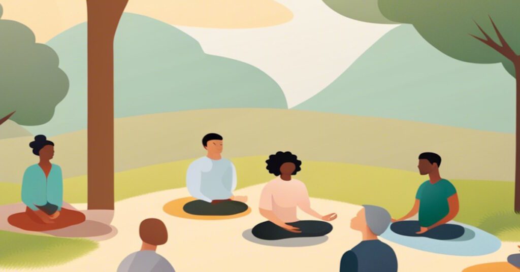 Group of People Learing How Meditation Works