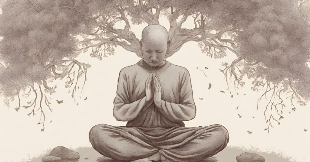 Man Practicing Mindfulness