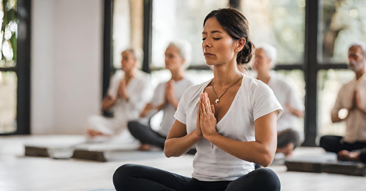 People showing pranayama breathing techniques daily benefits