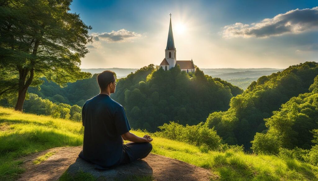 Christian meditation image