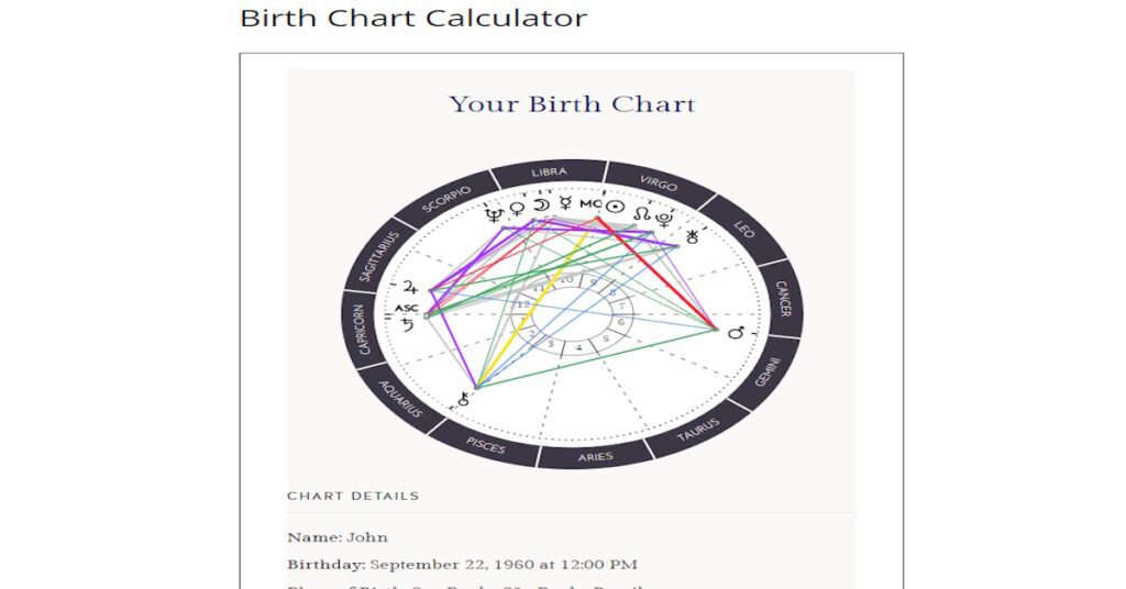 Birth Chart Calculator