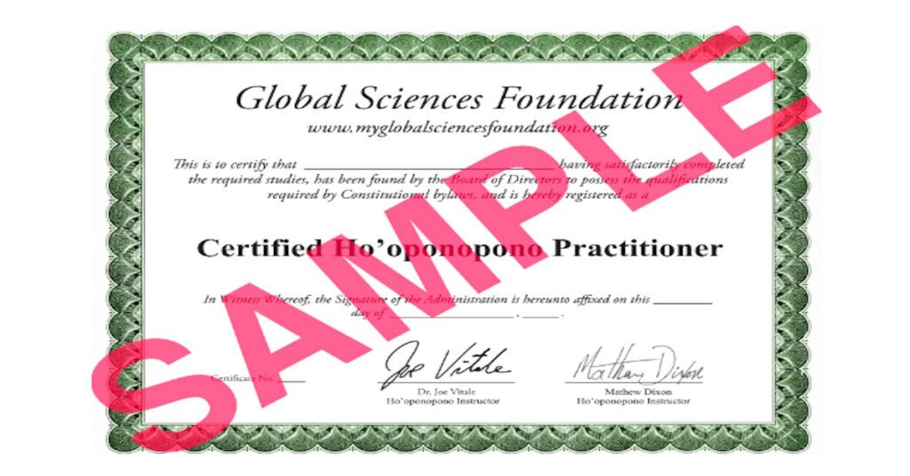 Hooponopono Certification Program